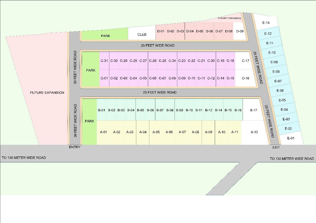 Maharaja Avenue layout